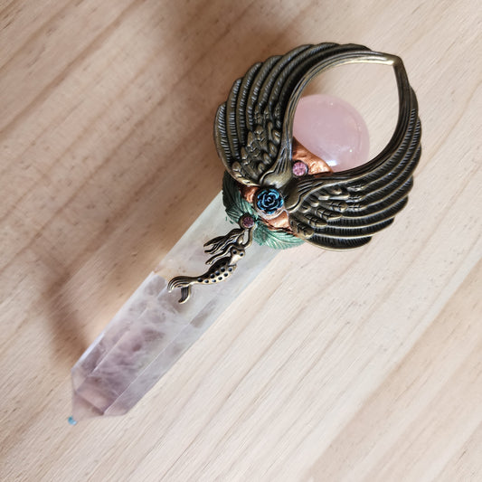 Fluorite Wing Wand