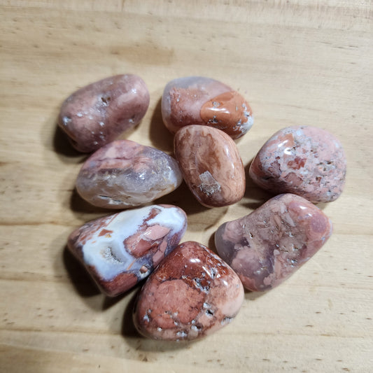 Pink Flower Agate