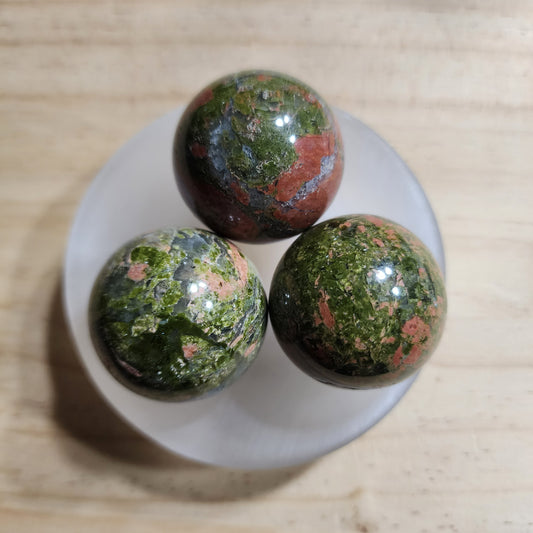 Unakite Spheres