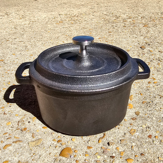 Cast Iron Mini Burn Pot w/ Lid