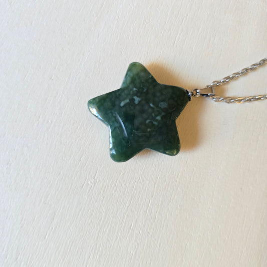 Moss Agate Star