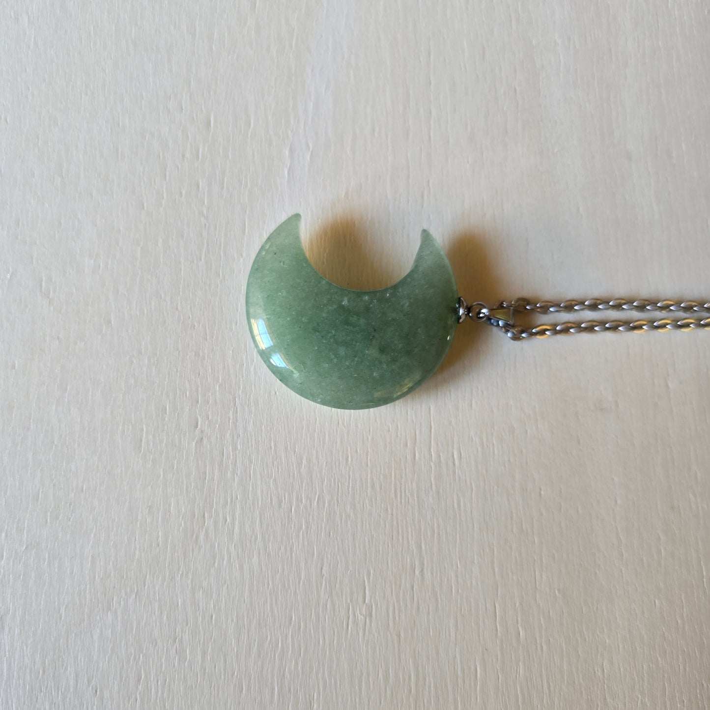 Green Aventurine Moon Necklace