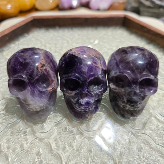 Deam Amethyst Skulls