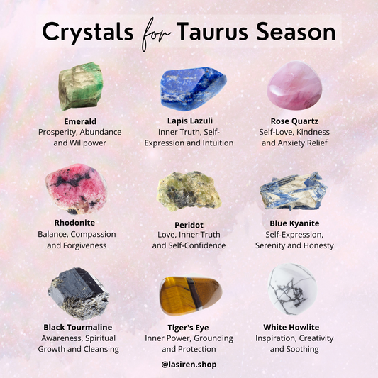Crystals for the Zodiacs