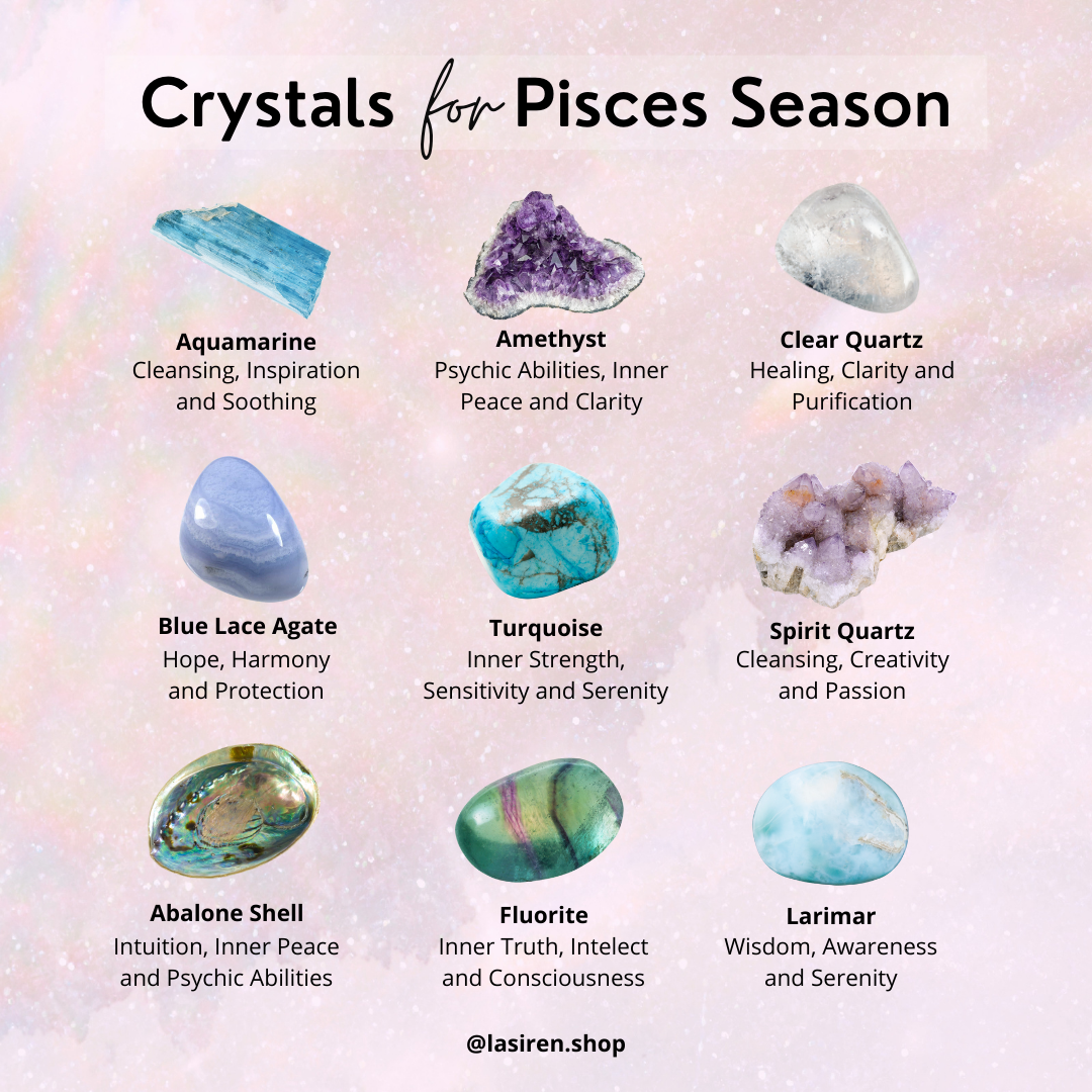 Crystals for the Zodiacs