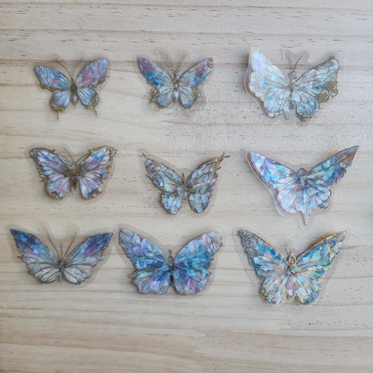 Holographic Butterflies Blue