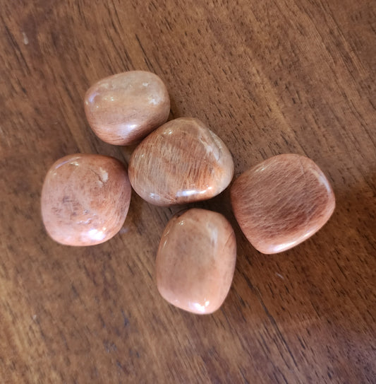 Peach Moonstone Tumbles