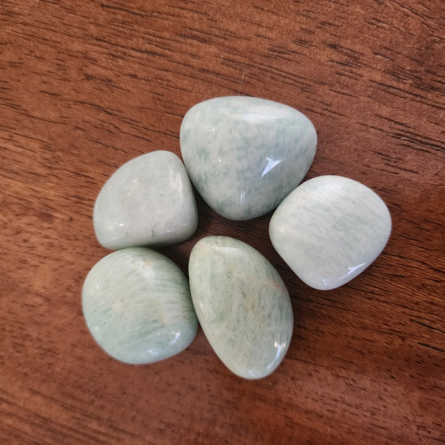 Green Moonstone Tumbles