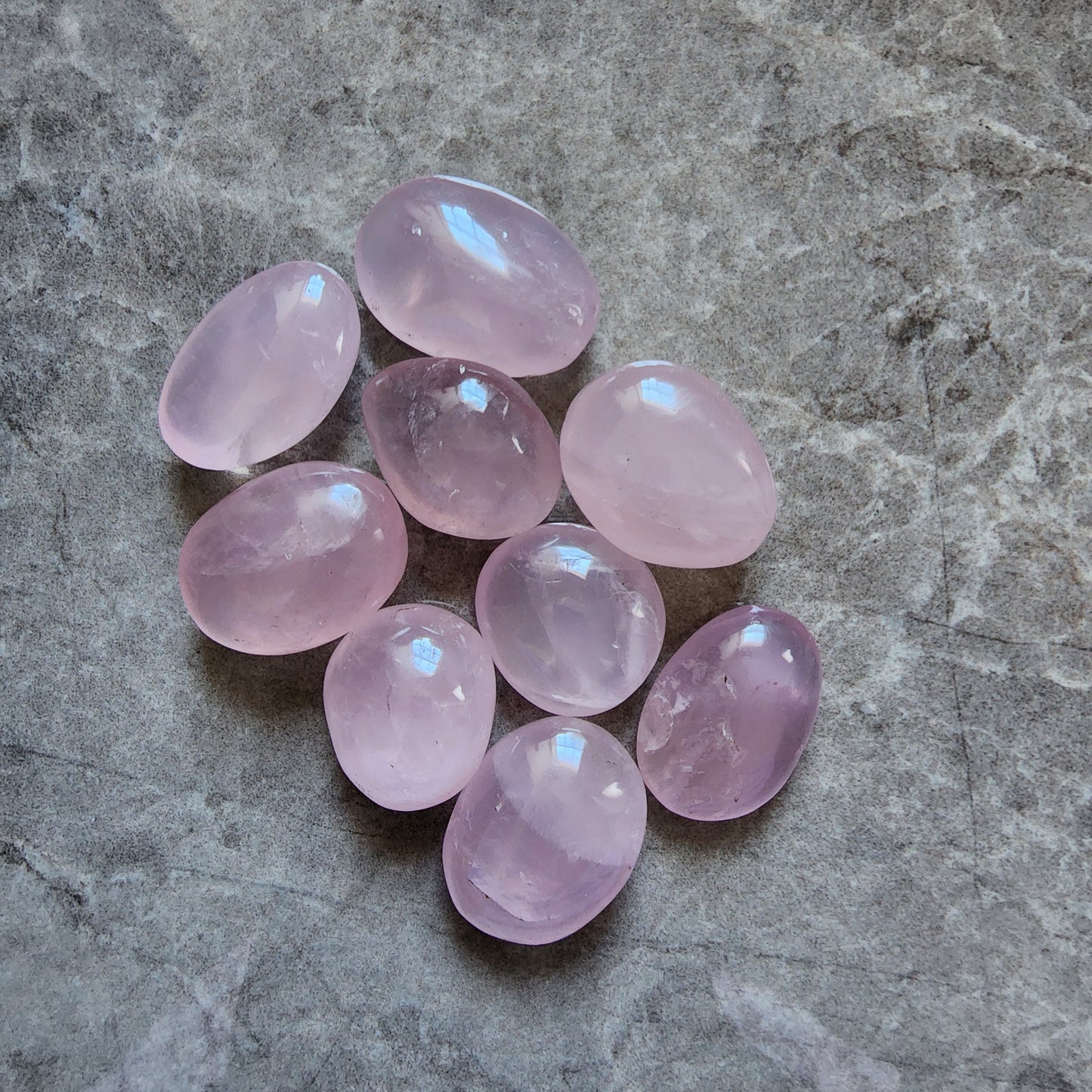 Small Rose Quartz Palms